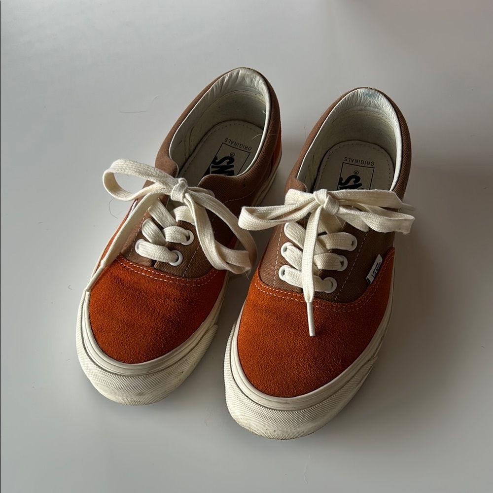 Vans Originals Orange Brown and Cream Sneakers Black 7.5W/ 6.5M